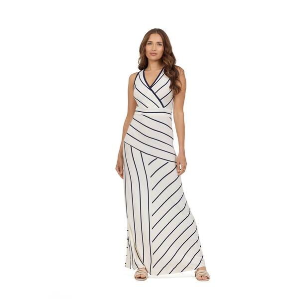 GO Couture Maxi Dress V-Neck Colorblock - Bed Bath & Beyond - 42025483