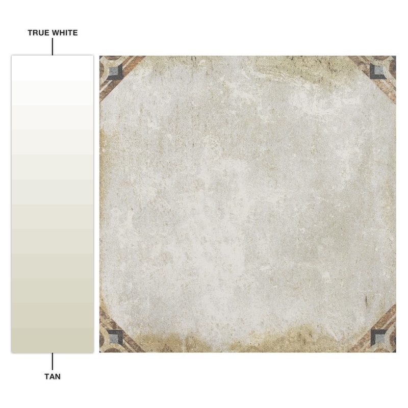 Merola Tile D'Anticatto Decor Savona 8-3/4" x 8-3/4" Porcelain Floor and Wall Tile