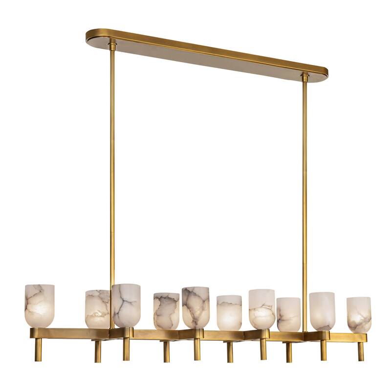 Alora Lighting LP338052 Lucian 10 Light 52" Wide Linear Pendant
