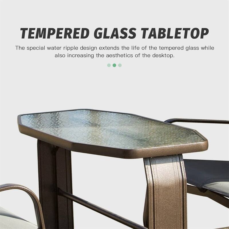 4-Seat Aluminum Patio Swing Chair with triangular Canopy