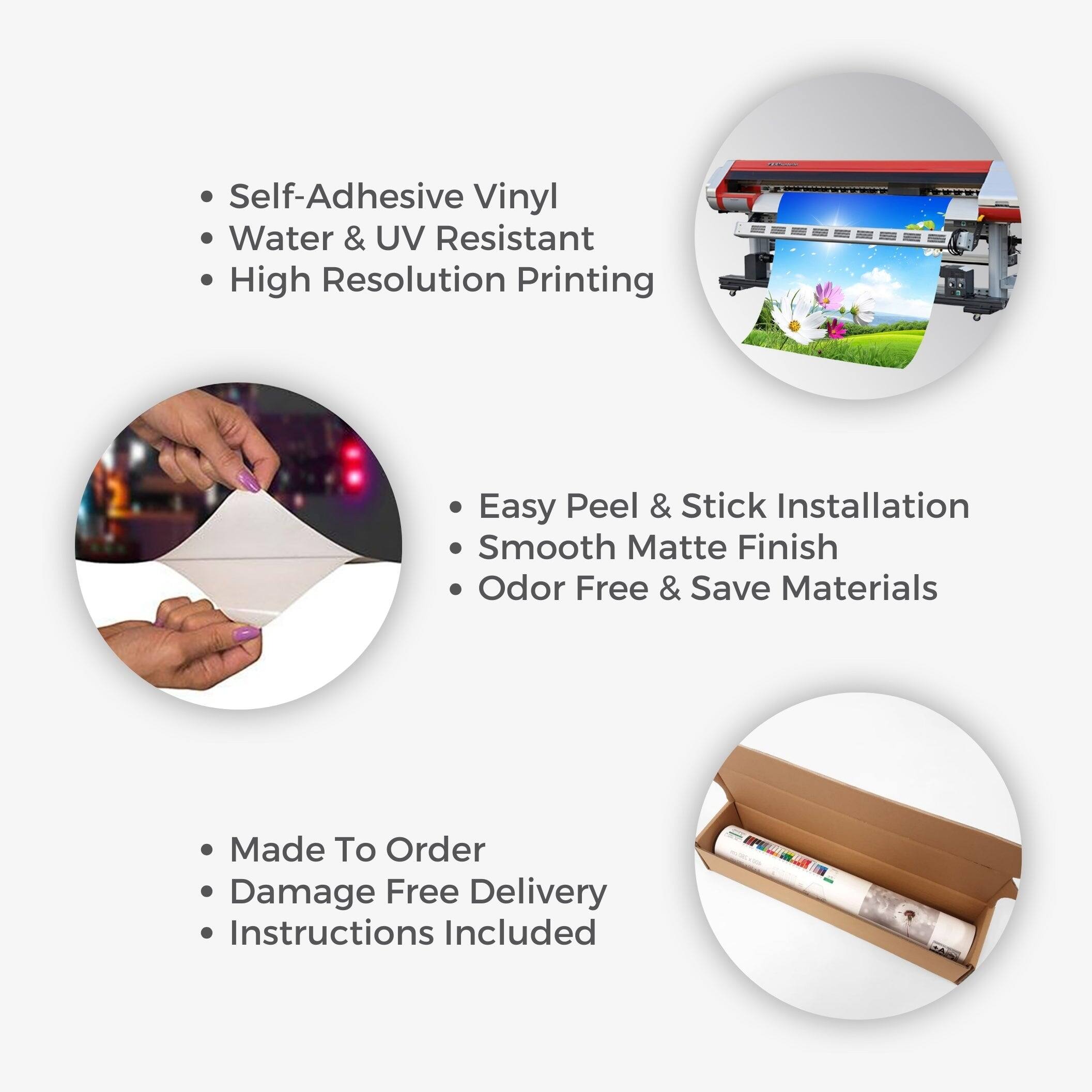 Peel & Stick Wall Mural Old White Brick Wall Removable Wallpaper