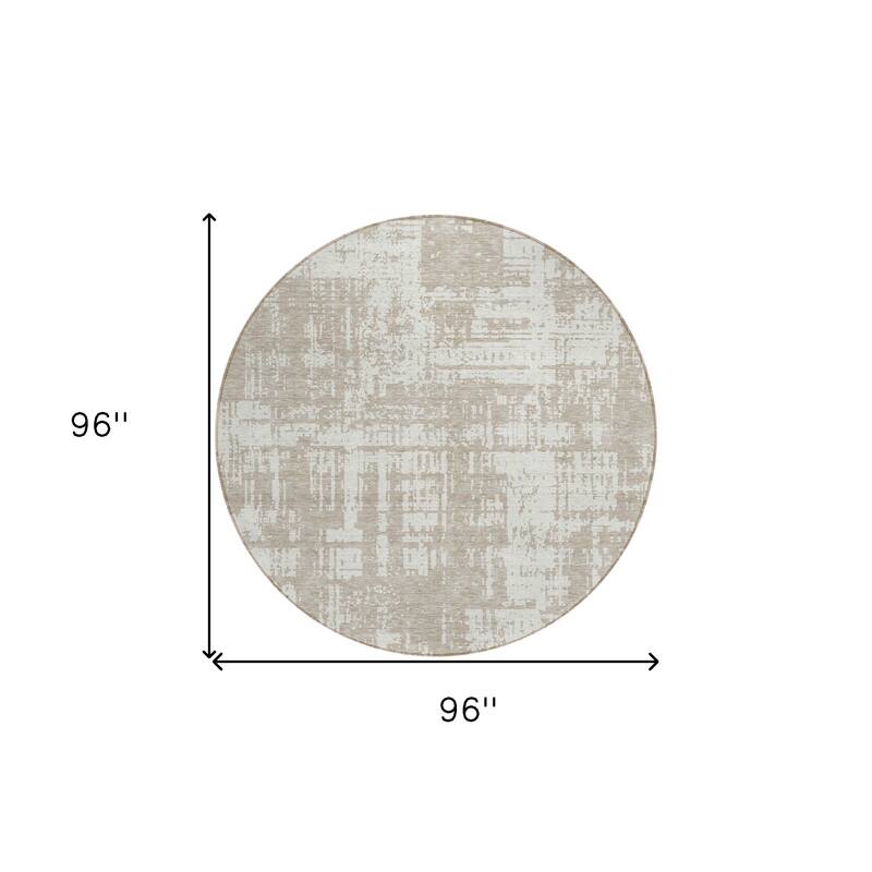 HomeRoots Abstract Transitional Rectangle Outdoor Rug