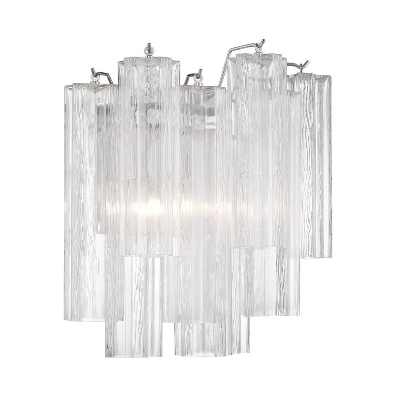 Crystorama Lighting Group ADD-303-CL Addis 2 Light 15" Tall Wall