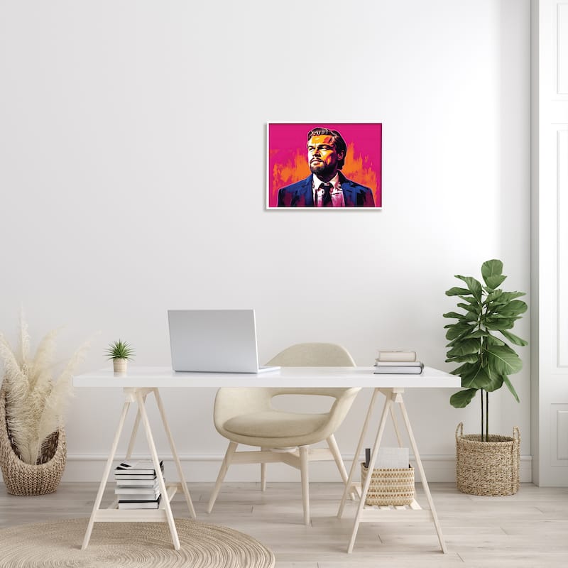 Stupell Leonardo DiCaprio on Framed Giclee Art Design by Birch&Ink