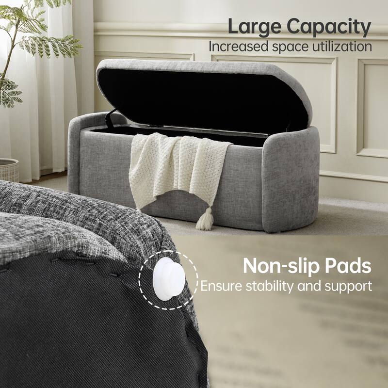 Bedroom Bench Storage Bench with Arms Ottoman entryway bench with storage End of Bed Bench, Entryway Bench