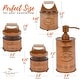 preview thumbnail 7 of 13, Autumn Alley Bathroom Accessories Set 4 - Galvanized Farmhouse Soap Dispenser, Toothbrush Holder, 2 Apothecary Jars