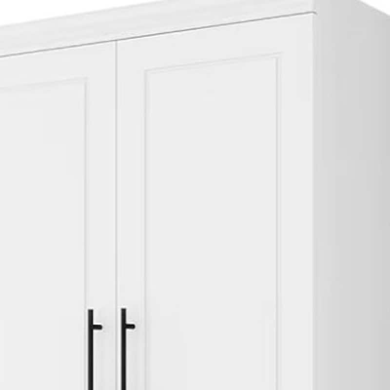 HomeRoots 71" White Four Door Combo Dresser