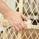 preview thumbnail 4 of 5, Position & Lock Adjustable Wood Baby Gate