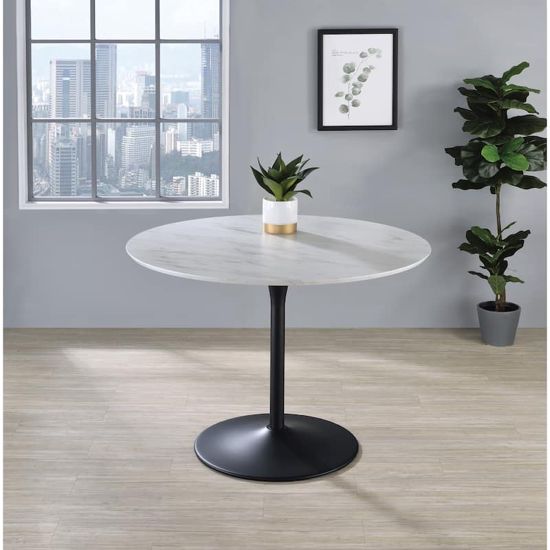 41.25" x 41.25" Flower Round Dining Table
