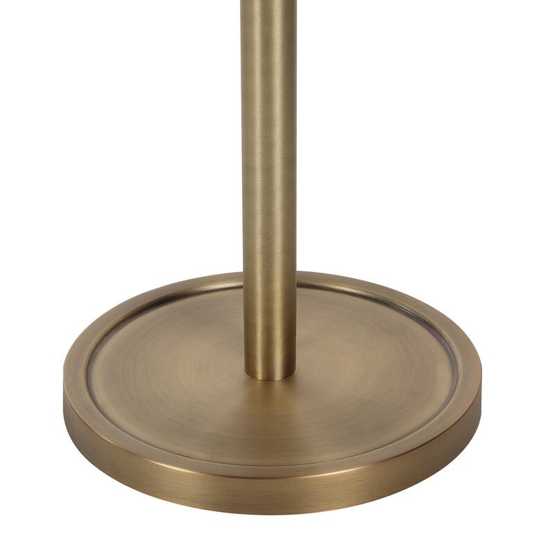 Renwil Cos 45-60" ADJ Height Floor Lamp, Dark Antique Brushed Brass - Yellow