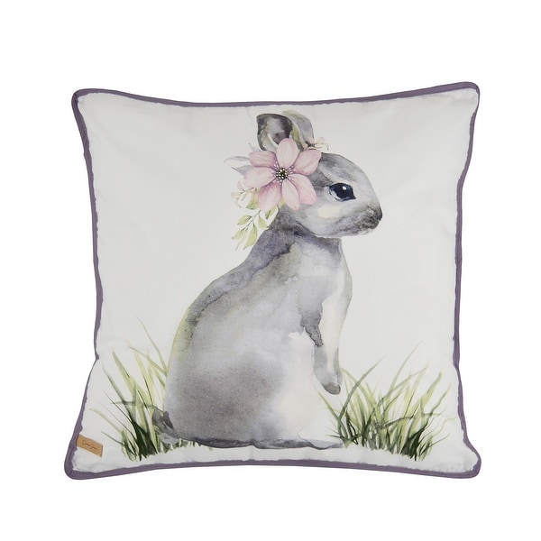 Donna Sharp Forget Me Not Bunny Decorative Pillow Bed Bath