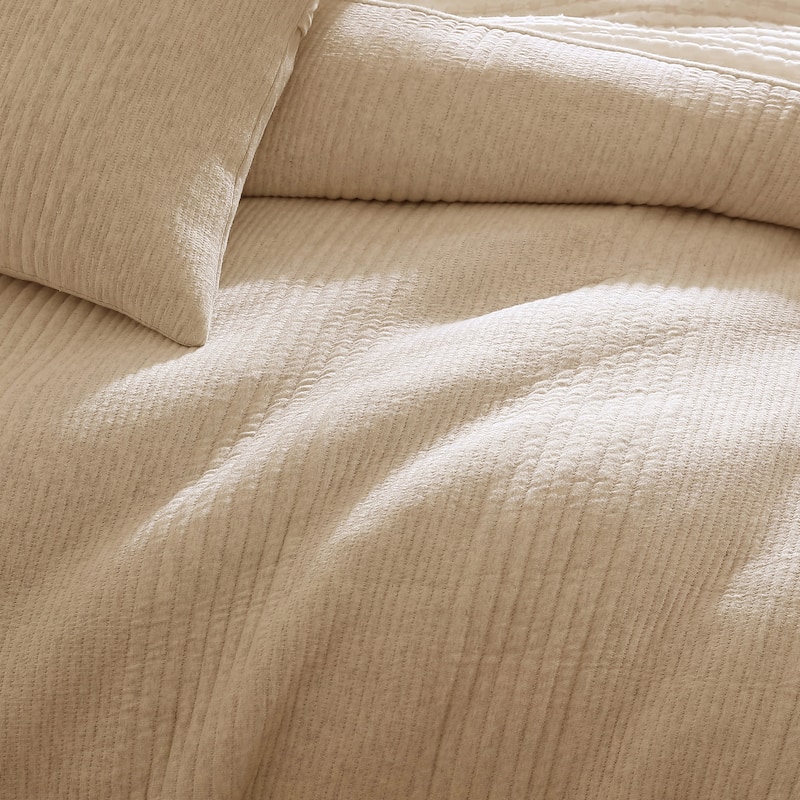 DKNY PURE Ribbed Jersey Comforter Set