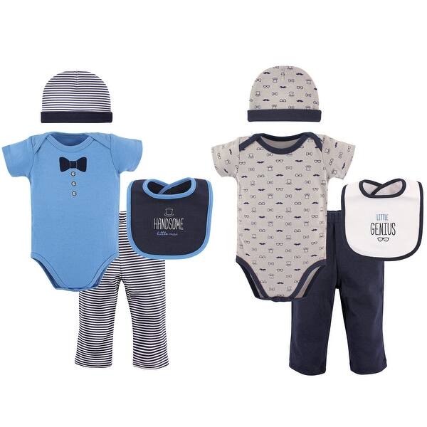 slide 1 of 1, Hudson Baby Infant Boy Layette Boxed Giftset, Handsome, 0-6 Months - Handsome 0-6 Months - Handsome