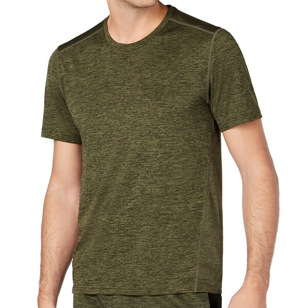 Ideology Mens Activewear T-Shirt Green Size 2XL Mesh Core Short Sleeve 076. Opens flyout.