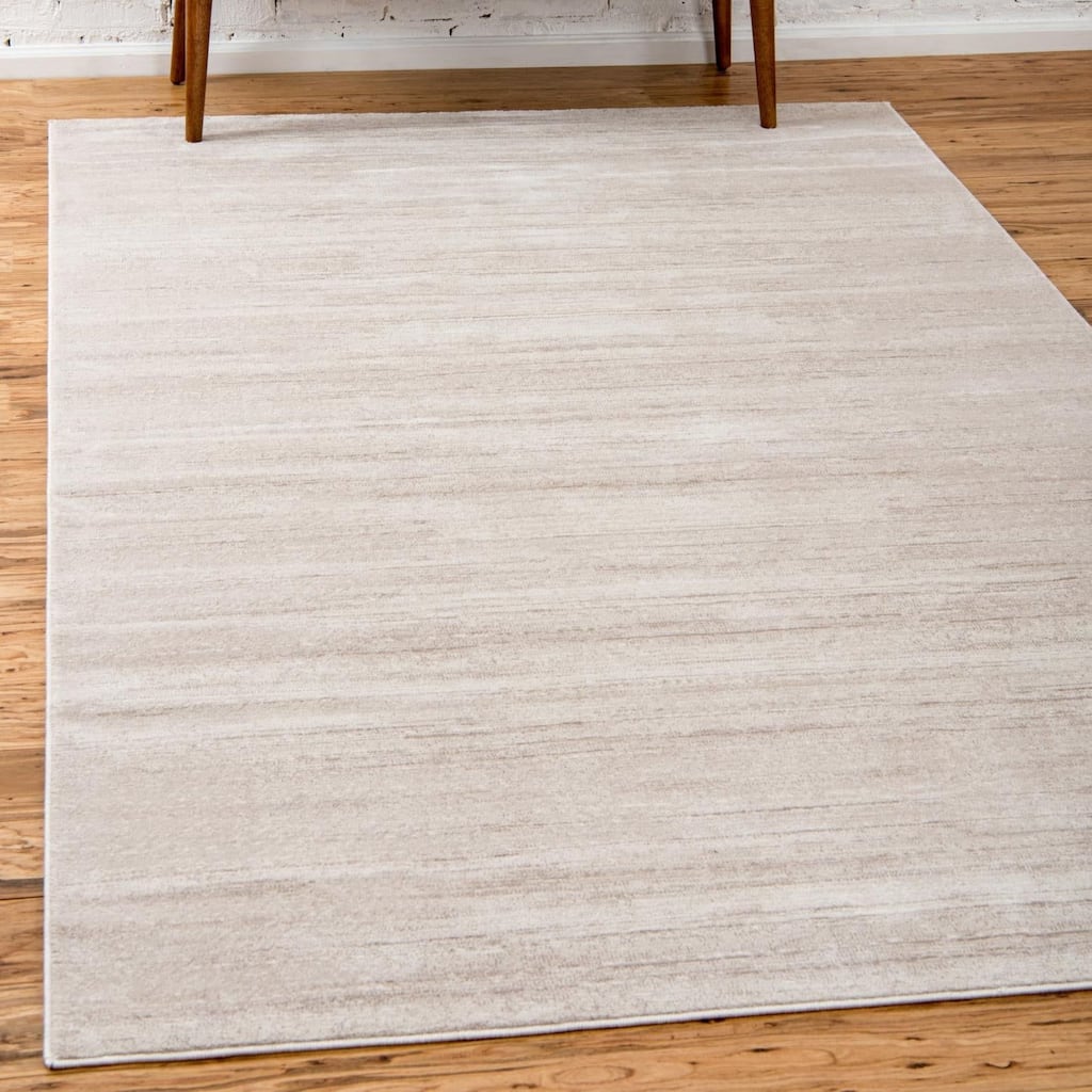 Solid/Striped Richye Collection Area Rug