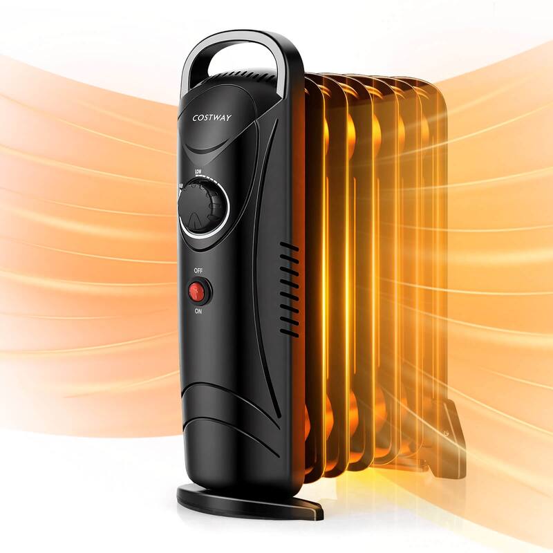 Costway 700W Portable Oil Heater with Adjustable Thermostat & 120 - See Details