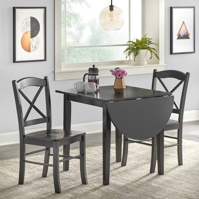 Simple Living Country Cottage Drop Leaf 3-piece Dining Set