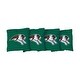 preview thumbnail 1 of 1, Siena College Saints Green Cornhole Bags All-Weather Resin Filled