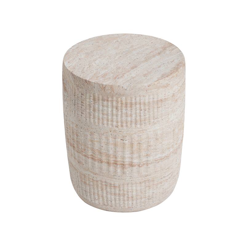 Travis Outdoor Lightweight Concrete Side Table by Christopher Knight Home