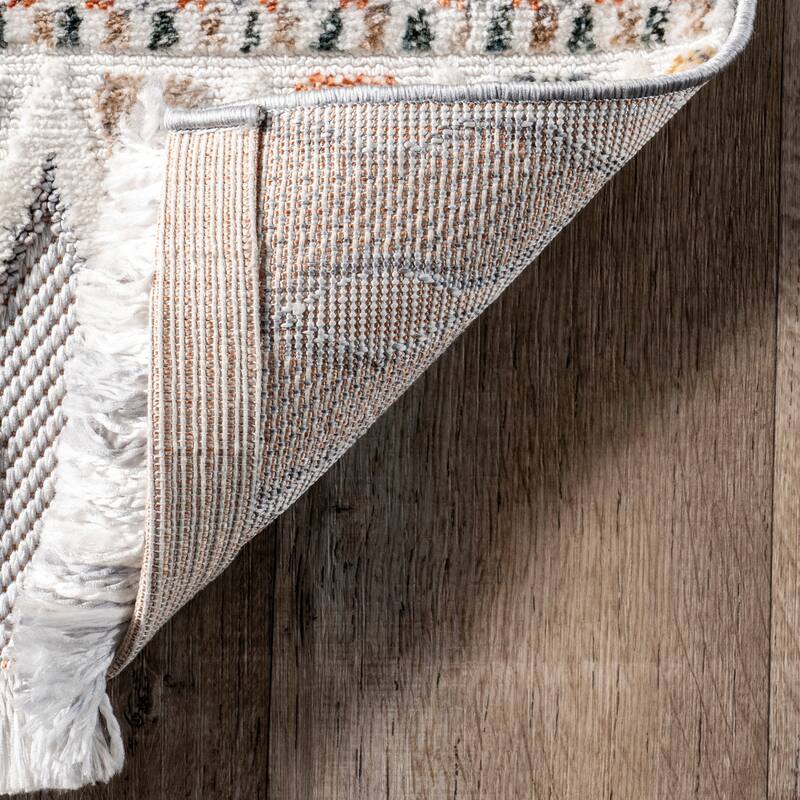 Nuloom Colleen Mixed Diamond Fringe Area Rug