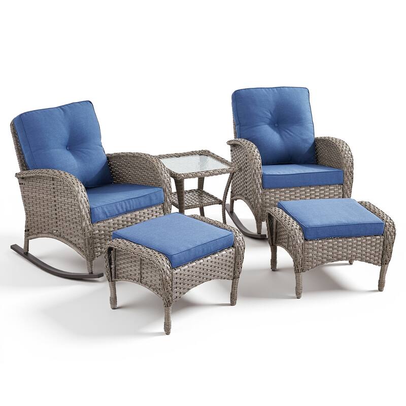 Gymojoy Premium Wicker Patio Furniture Set - Ultimate Comfort & Weather-Resistant Design