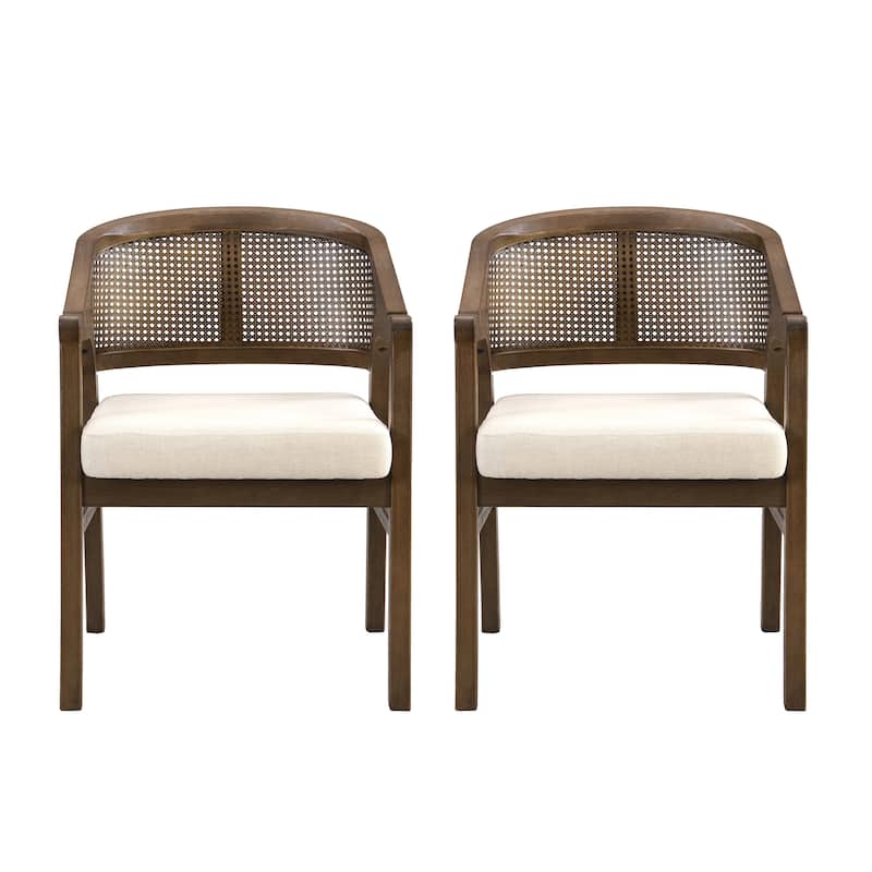 Christopher Knight Home - Cane Upholstered Dining Chair (Set of 2)