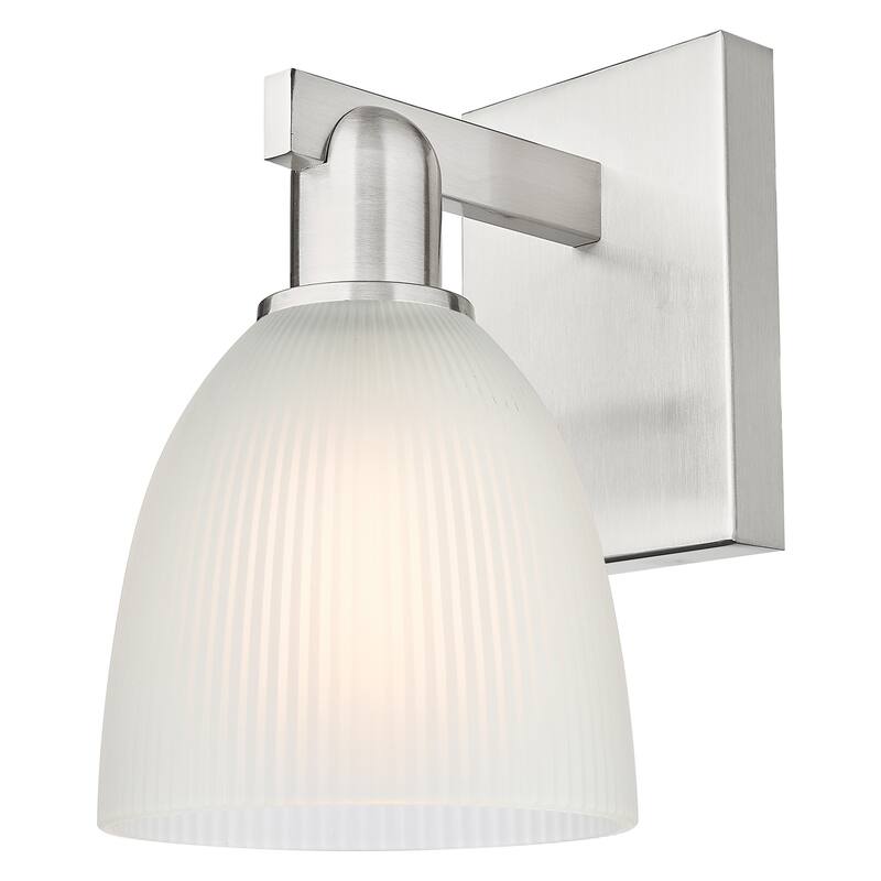 Innovations Lighting 716-1W-11-6 Castile Sconce Castile 11" Tall Wall - Brushed Satin Nickel / White