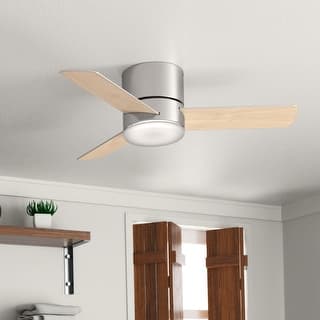 Hunter 44" Minimus Low Profile Ceiling Fan with LED Light, Handheld Remote - Contemporary, Transitional