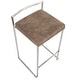 preview thumbnail 42 of 107, Lumisource Stackable Counter Stool with Camel Faux Leather - Set of 2 - 16"Lx17.5"Wx31"H