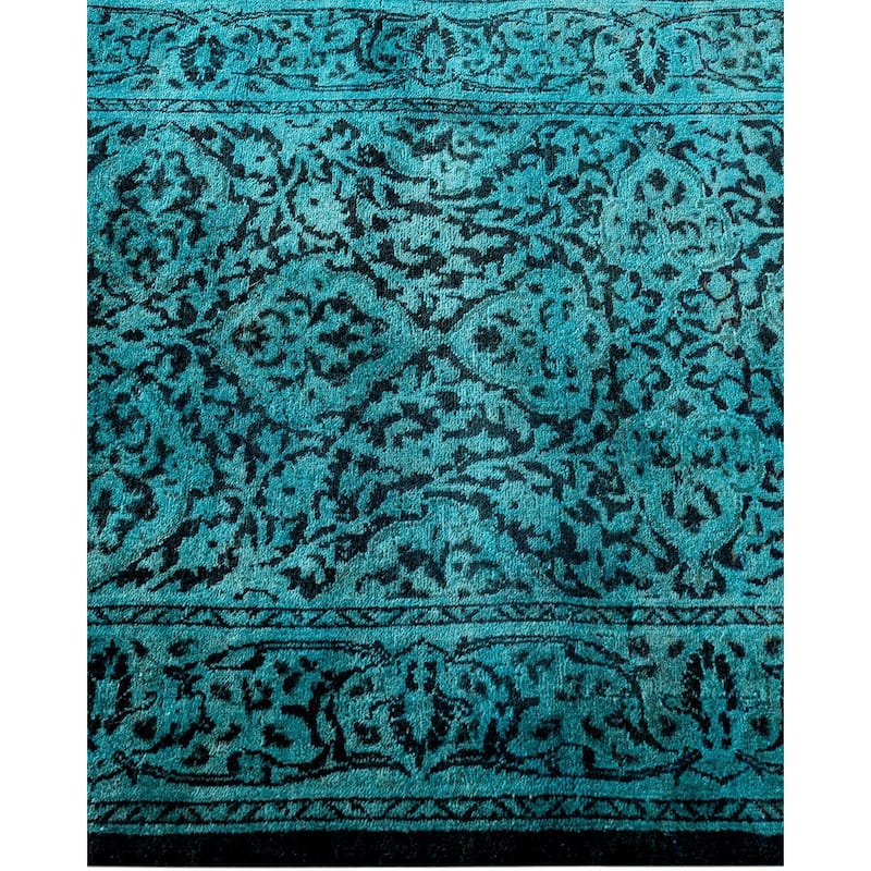 Contemporary Overdyed Wool Hand Knotted Runner - 2' 6" x 6' 7"