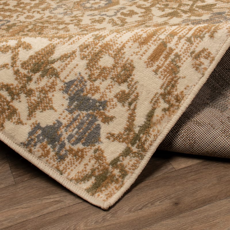 Superior Traditional Oriental Floral Indoor Area Rug