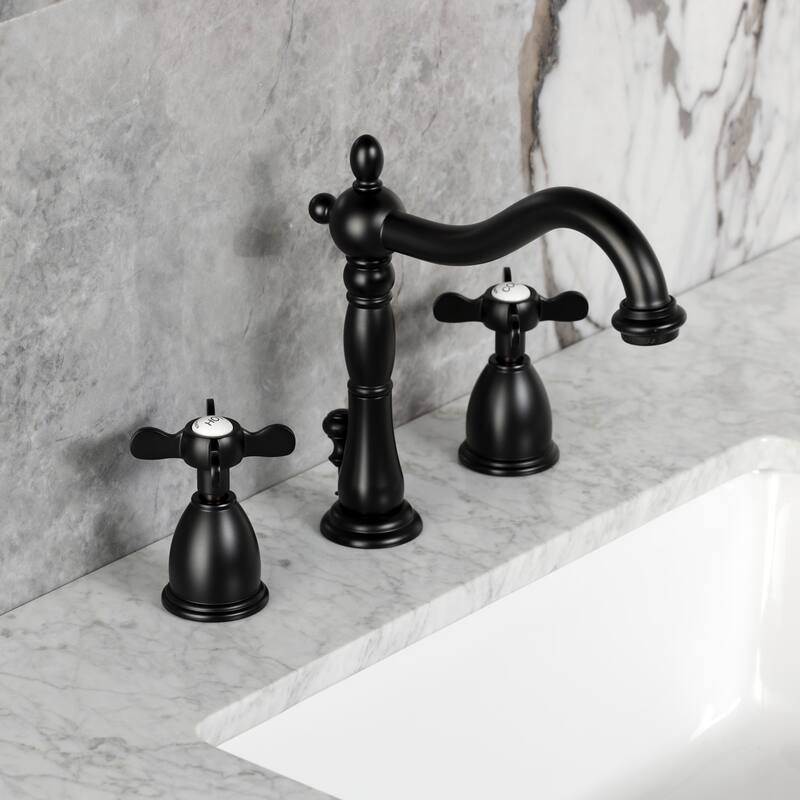 Kingston Brass Essex Widespread Bathroom Faucet with Brass Pop-Up