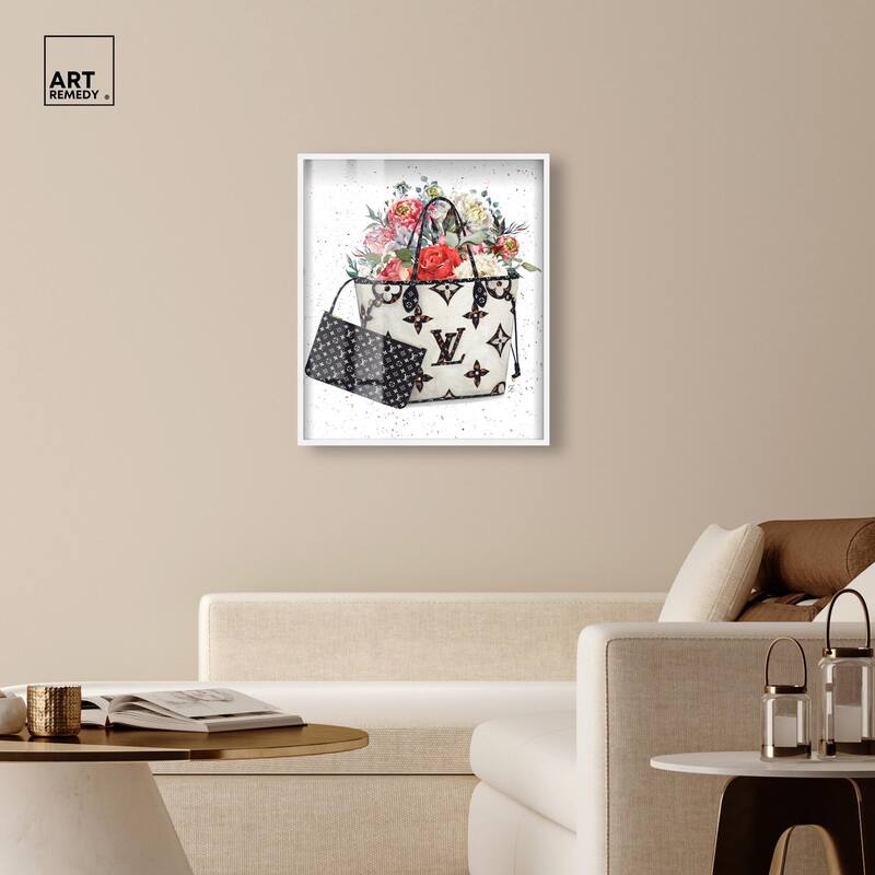 Floral Summer Bag Shadowbox by Art Remedy
