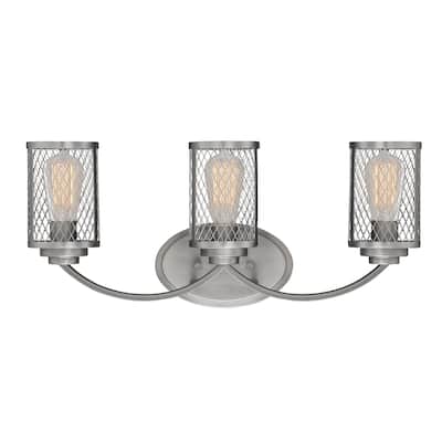Millennium Lighting Akron 3 Light Bathroom Vanity Fixture with Metal Mesh Shades