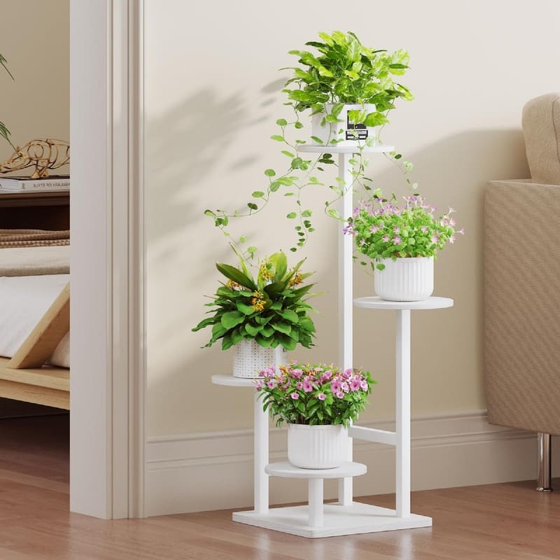 Plant Stand Indoor with Grow Light - 11 x 11 x 28.5 inches