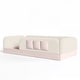 preview thumbnail 9 of 124, Twin/Full/Queen Teddy Fleece Floor Bed with Upholstered Safety Rails and Pocket