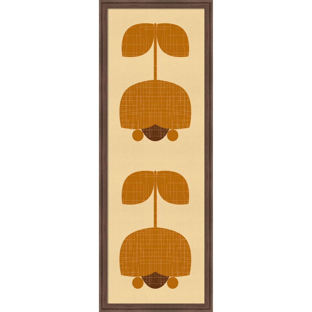 Amanti Art Framed Fabric Pinboard Mid-Century Tulip Style by Dina Dankers Printed Bulletin Board