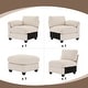 preview thumbnail 4 of 96, Modern Couduroy Modular Sectional Sofa Couch with Ottoman for Living Room