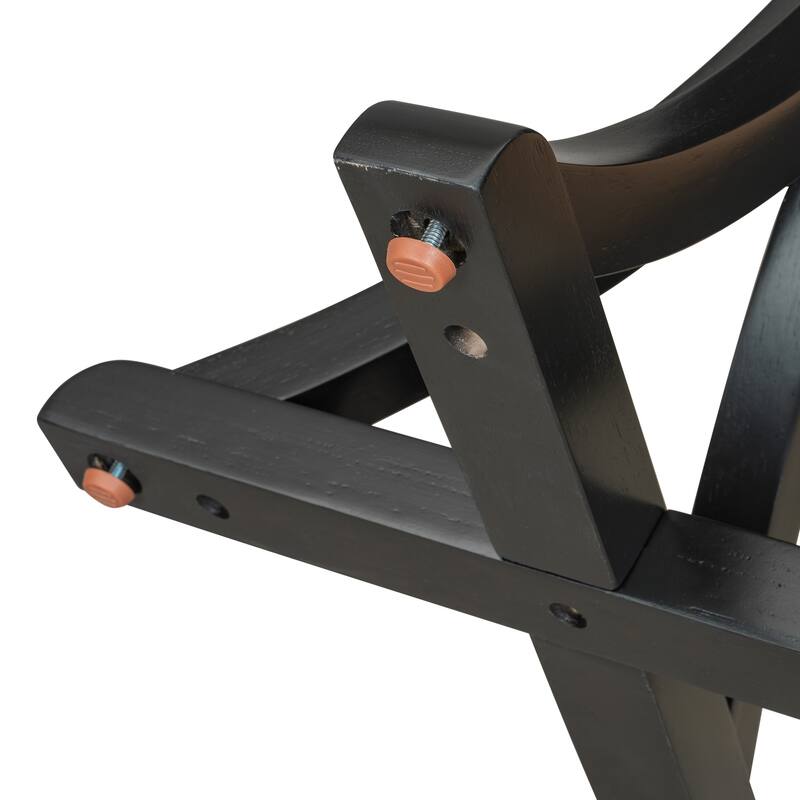 59.8" Farmhouse Wooden Console Table with Rubber Wood Slender Curved Legs