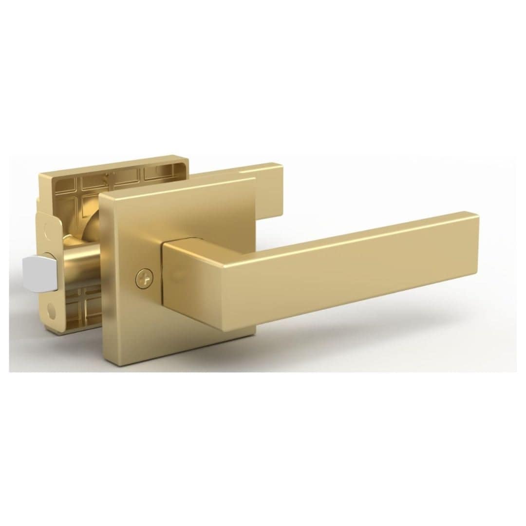 Mega Handles ROBELL Passage Lever Door Lock | Reversible Keyless Interior Door Handle for Hallway, Closet and Bathroom Doors
