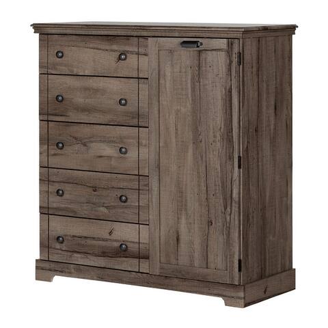 South Shore Avilla Door Chest with 5 Drawers