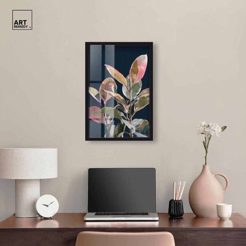 Fuchsia Frond II Shadowbox by Art Remedy