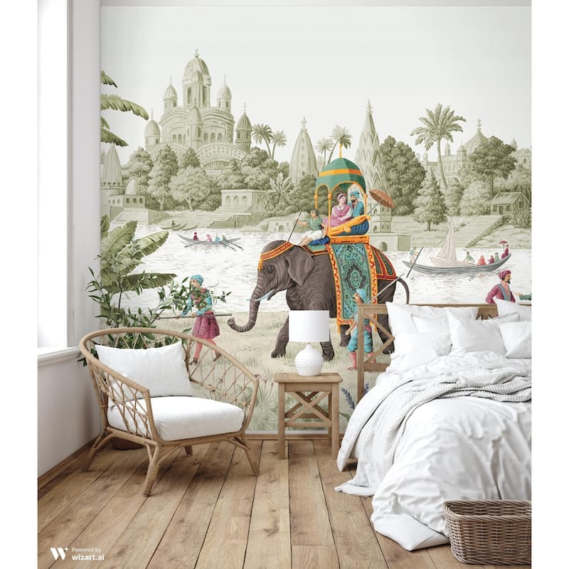 Exotic Journey Panorama Wallpaper Mural