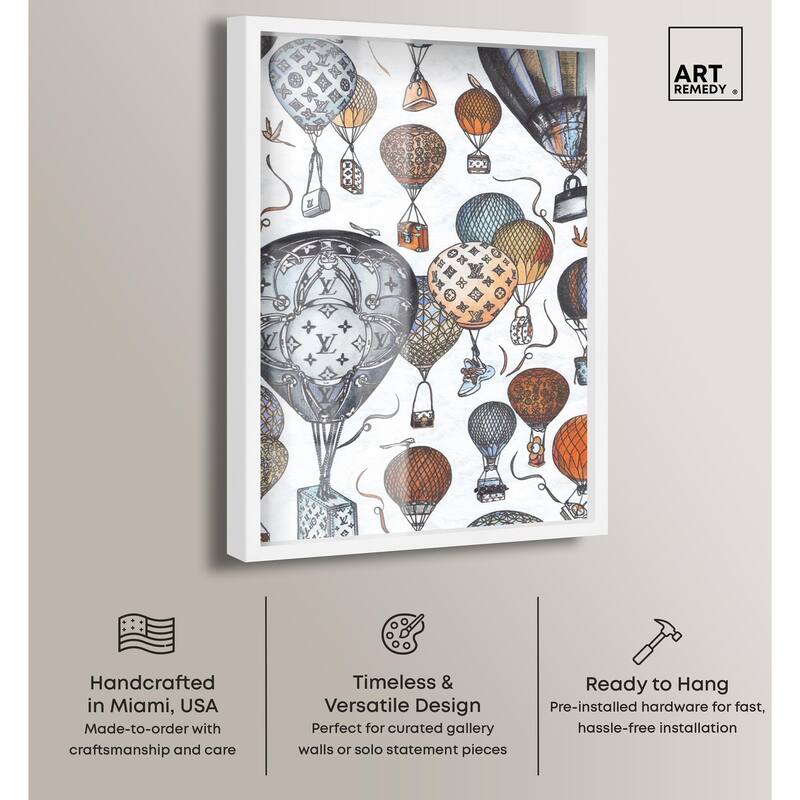 Doll Memories - Fashion Balloons Shadowbox by Art Remedy