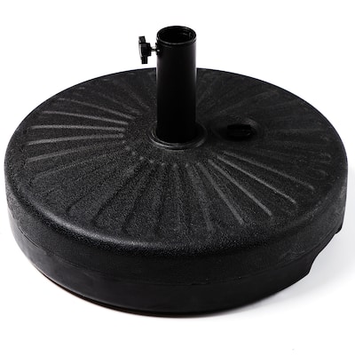 22L Outdoor Umbrella Base with Groove Handle – Fillable with Water or Sand for Stable Support