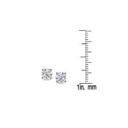 Round Diamond Stud Earrings 1cttw 14k Gold by Auriya (E-F, I1)