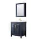 Option Dark Blue / White Quartz Top / Brushed Gold