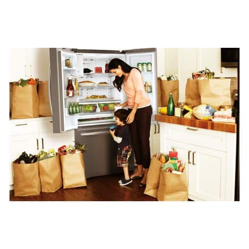 Shop Samsung Rf261beae 26 Cu Ft French Door Refrigerator