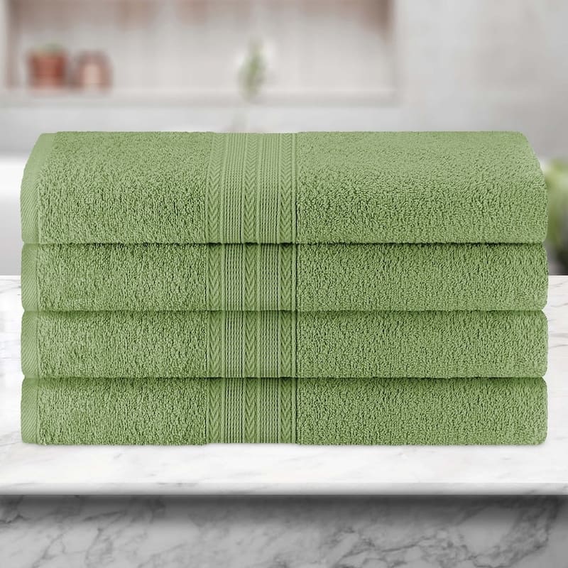 Eco-Friendly Sustainable Cotton Bath Towel by Superior (Set of 4)