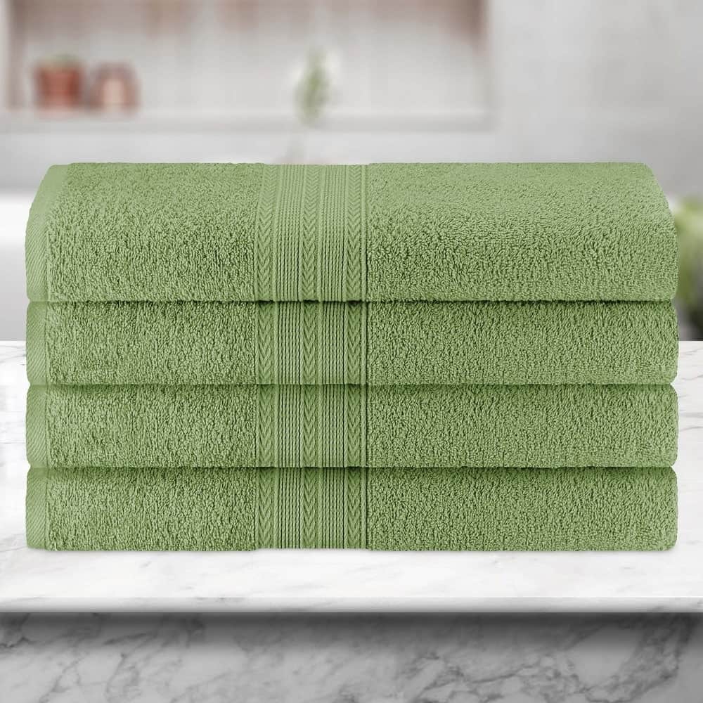 Eco-Friendly Sustainable Cotton Bath Towel by Superior (Set of 4)